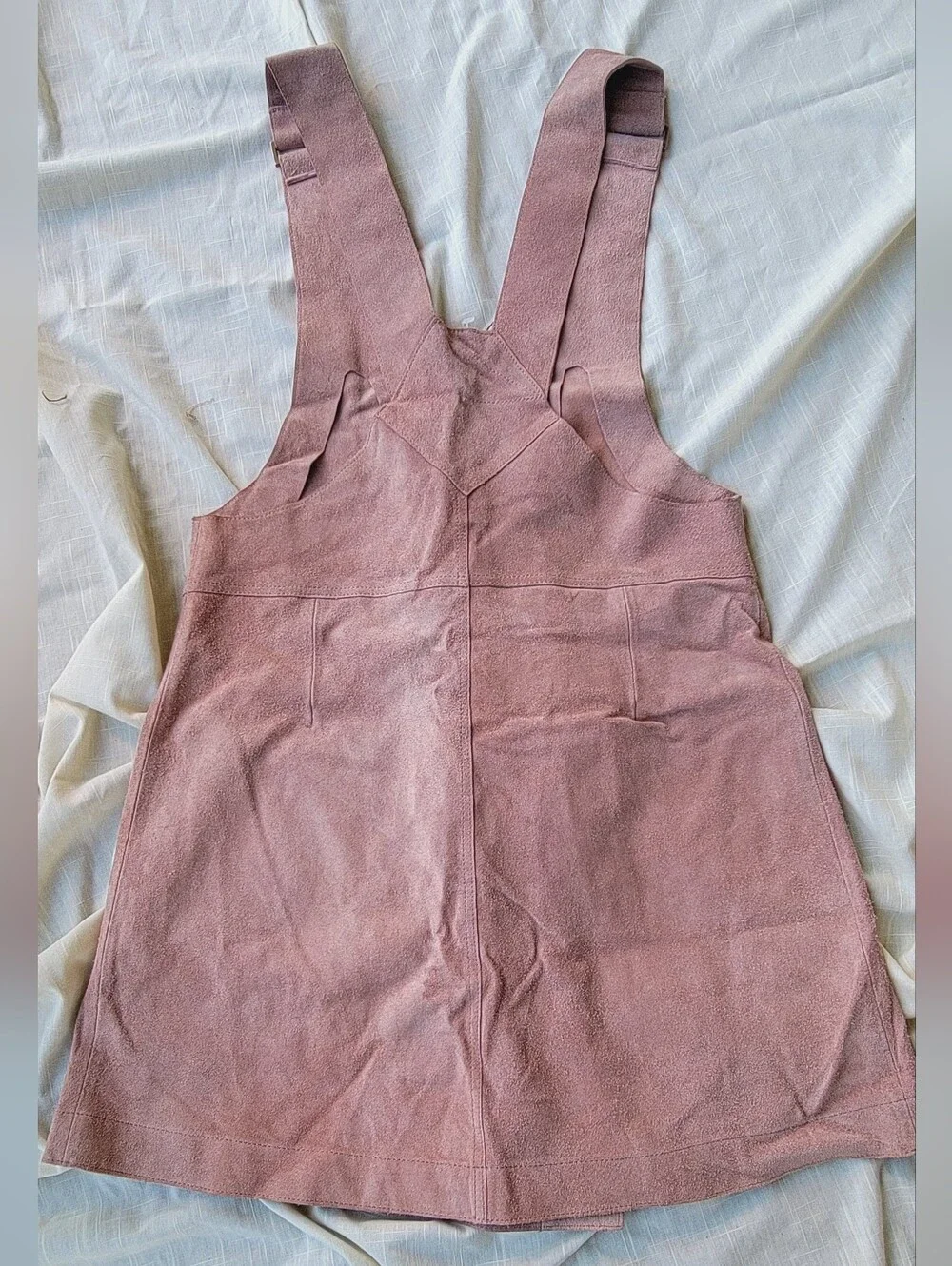 Free People Canyonlands Suede Leather Jumper Dress **missing Buttons*Pls Read
